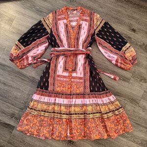 Kobi Halperin Size Small Diana Paisley Midi Dress